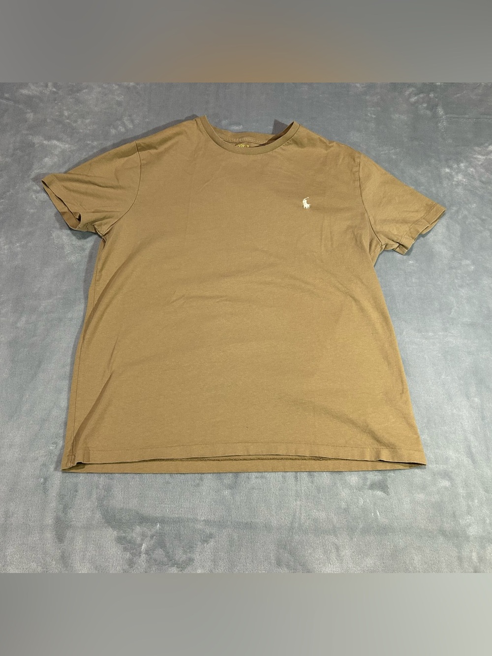 Ralph Lauren Men’s Tan Tee -size Medium